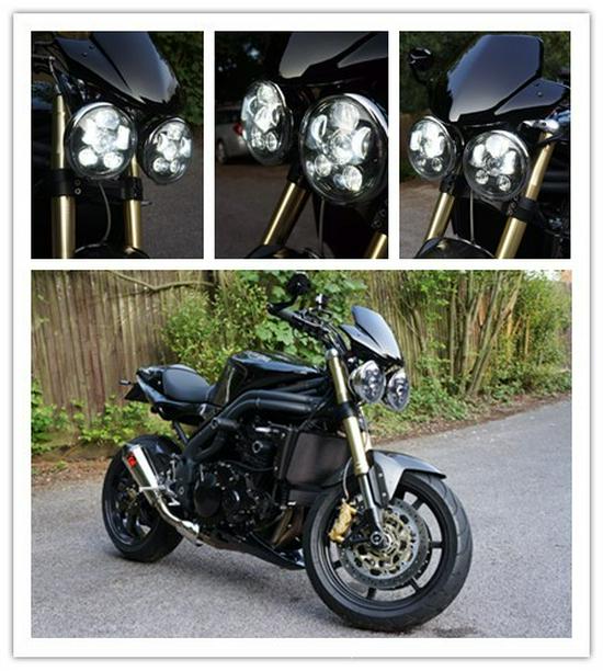 5,75-дюймовая светодиодная фара для мотоциклов Harley