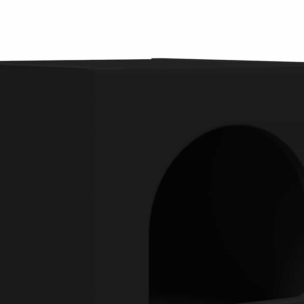 Nightstand Black 29.5 x 33.5 x 50 cm Particleboard