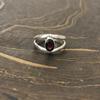 Red Garnet Gemstone Ring, Handmade Ring, Solid 925 Sterling Silver Ring, Birthstone Ring, Silver Jewelry, Women Ring