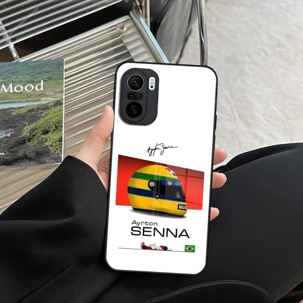 Чехол для телефона Ayrton Senna F1 для Xiaomi Redmi Note 13 12 11 10 13c 9t 12s 11s 12c Pro закаленное стекло