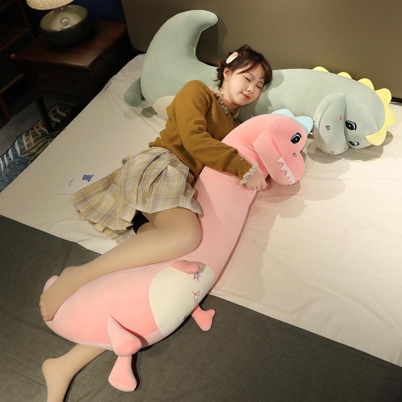 Giant Kawaii Dinosaur Plush Toy Soft Stuffed Cartoon Animal Dinosaur Doll Girlfriend Sleeping Pillow Baby Kids Birthday Gift