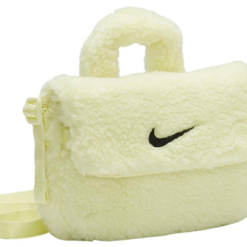 Nike Тканевая Портативная Сумка на Одно Плечо Сумка Кроссбоди Обычная Женская Ярко-зеленая Повседневная FB3039-331