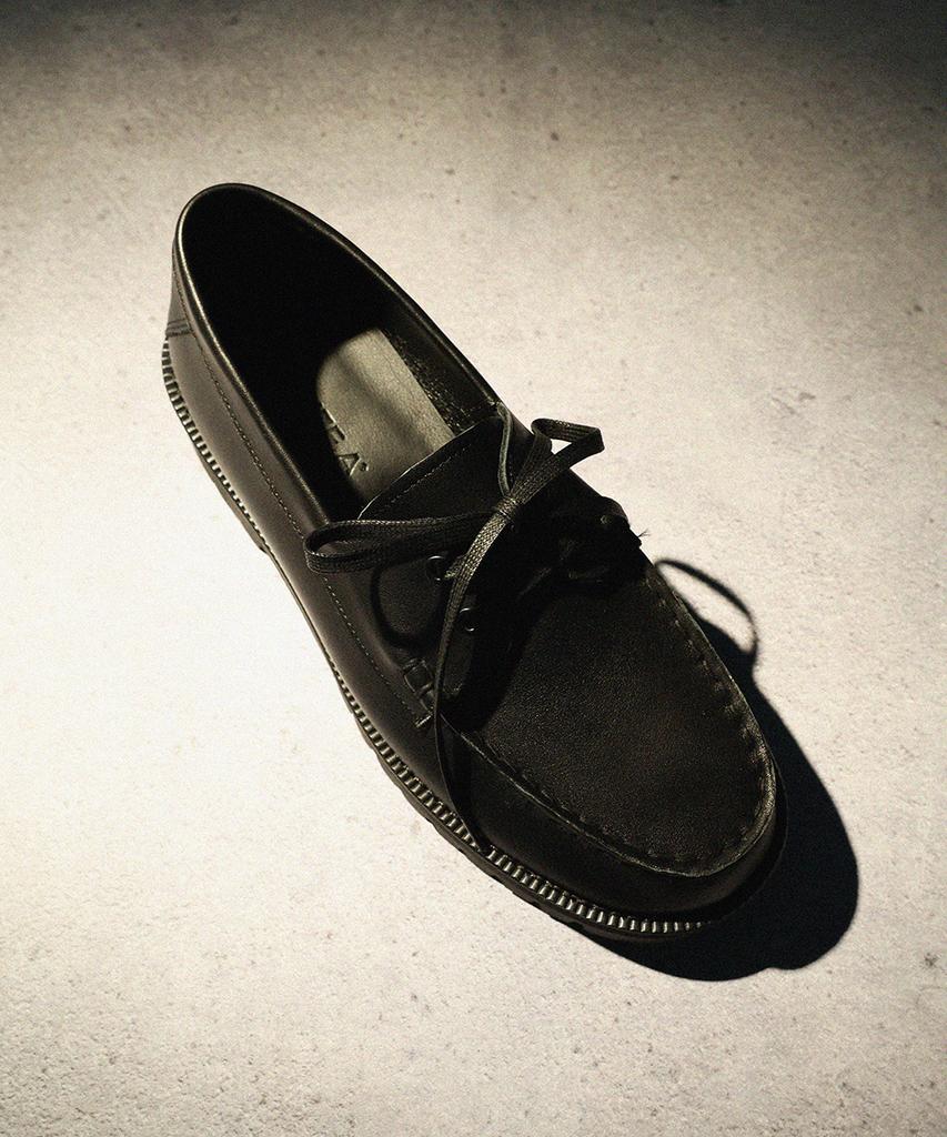 Firenze Atelier [Vibram] Стандартная Повседневная Подошва Лоферы 5099 [Кожа Черный]