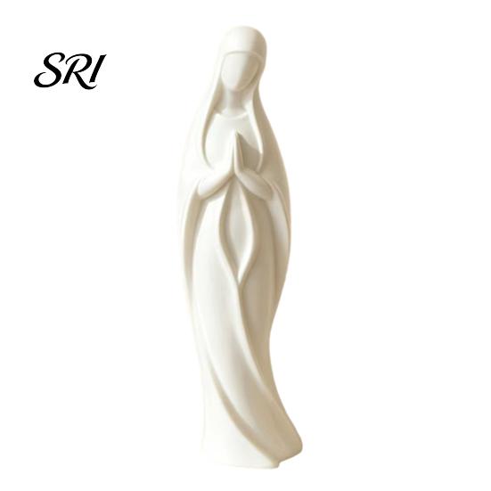 Elegant Religious Figurine Virgin Mary Statue 3D Printed Catholic Saint Decorative Blessed Mother Sculpture for Home Decor Adaptable Room