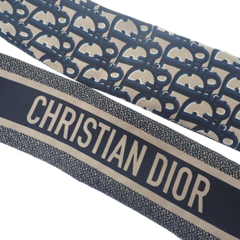 Dior 15DOB106I600 Scarf Navy Silk Women