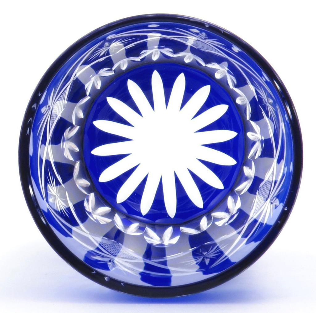 Сумida Эдо Кирико Стекло Блестящая пара рыб, Икра, Красный, TO-401-402