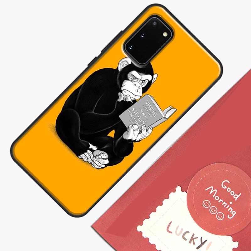 Cartoon Monkey Phone Case For Samsung Galaxy S23 S26 Ultra S20 S21 S22 S24 S25 Plus S10 S25 FE Cover Shell