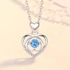 Согревающее сердце ожерелье для женщин, трогательная цепочка в форме сердца на ключицу