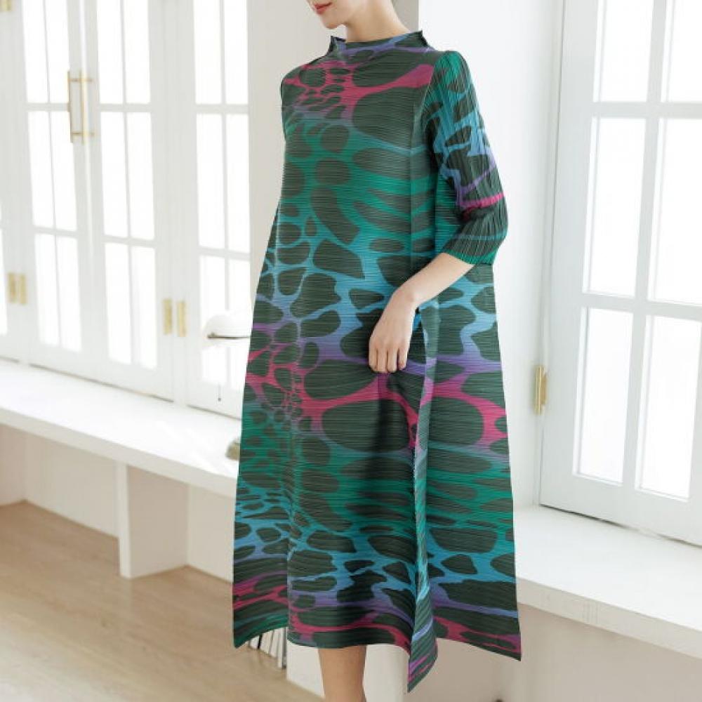 Plara Rainbow Leopard Dress