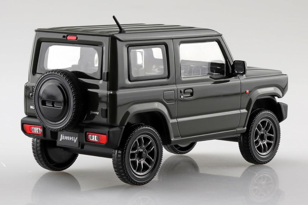 Aoshima Bunka Kyozai Rakupla Snap Kit Suzuki JB64 Jimny Jungle Green Пластиковая модель 1/32 No.09-JG Предварительно окрашенная (Автомобиль)
