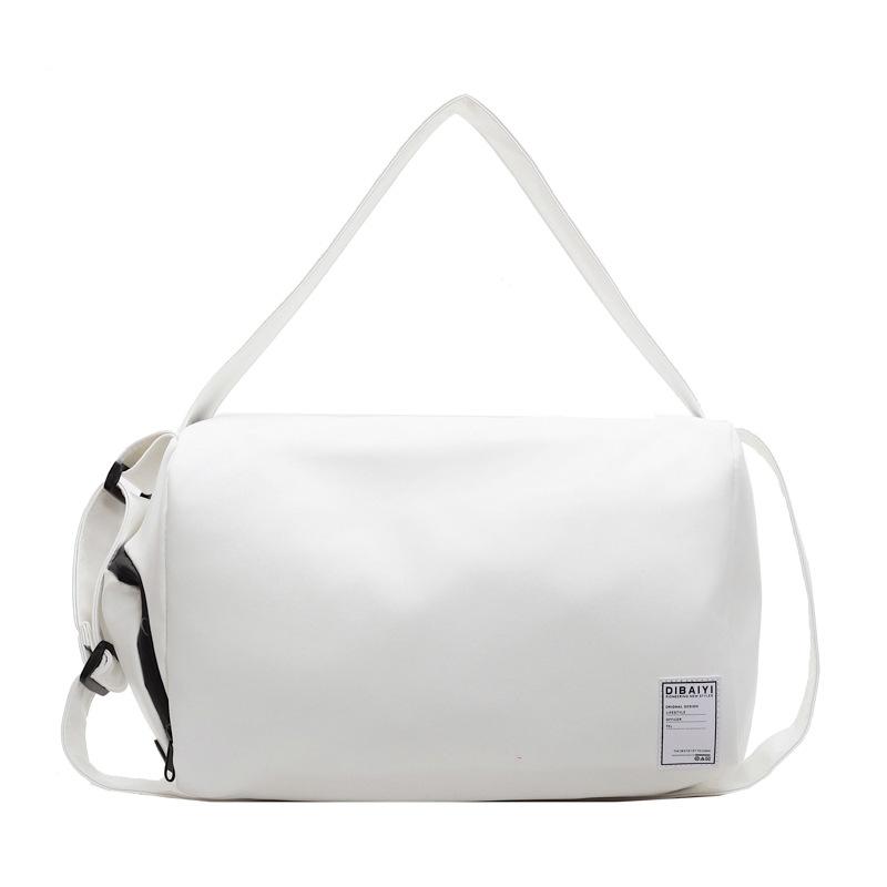 Женские стильные подмышечные дорожные сумки для путешествий, французские простые багажные сумки, отделение для сухих и влажных вещей, ПУ, можно использовать для крепления к ручке, фитнес-сумки
