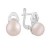 Серебряные серьги с натуральным жемчугом (2123736)