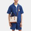 Coach Mollie Letter Logo Rainbow Pattern Print Zipper Closure Canvas With Leather Tote Bag Shopping Handbag Shoulder Crossbody Bag 25 CK373-SVCAH