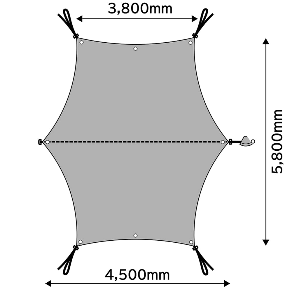 Tenmaku Design Bonfire Tarp TC Hexa Tarp Solo Duo Family Camping Rope с чехлом для хранения TC Material Circus Multi-Connect
