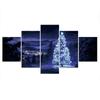 5Pcs Magical Christmas Festive Pictures Paintings Wall Art No Framed 5 Panel Room Decor Modern 5 Pieces Poster HD Print