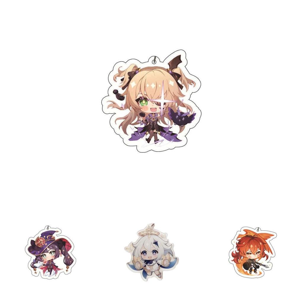 Оригинальный чехол для игрового персонажа Genshin Impact Акриловый милый брелок-шарм для фанатов