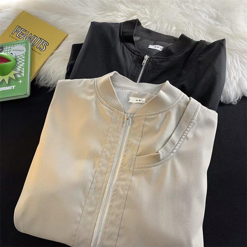 Men's and Women's Lightweight Retro Baseball Jacket - Spring/Autumn, Handsome Loose Fit.