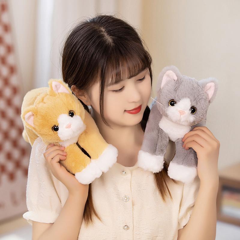 Мультяшный котенок Кукла Плюшевая игрушка Кукла-кошка Детская Подушка-компаньон для сна Кукла