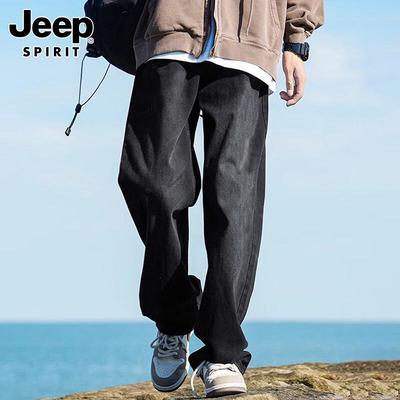 Джинсы мужские JEEP SPIRIT свободного кроя, прямые штанины