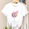 Tee Top Tshirt Watercolor 90s Trend Cute Fashion Clothes Women Printing T Casual Cartoon Print Lady Female Clothing Short Sleeve Graphic T-shirt