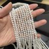 1 нить, белые натуральные пресноводные жемчужные бусины, 4-5 мм, для DIY ожерелий, браслетов, изготовления украшений, 36 см