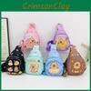 Capybara Donut Printed Shoulder Crossbody Chest Bags Children Cartoon Gifts