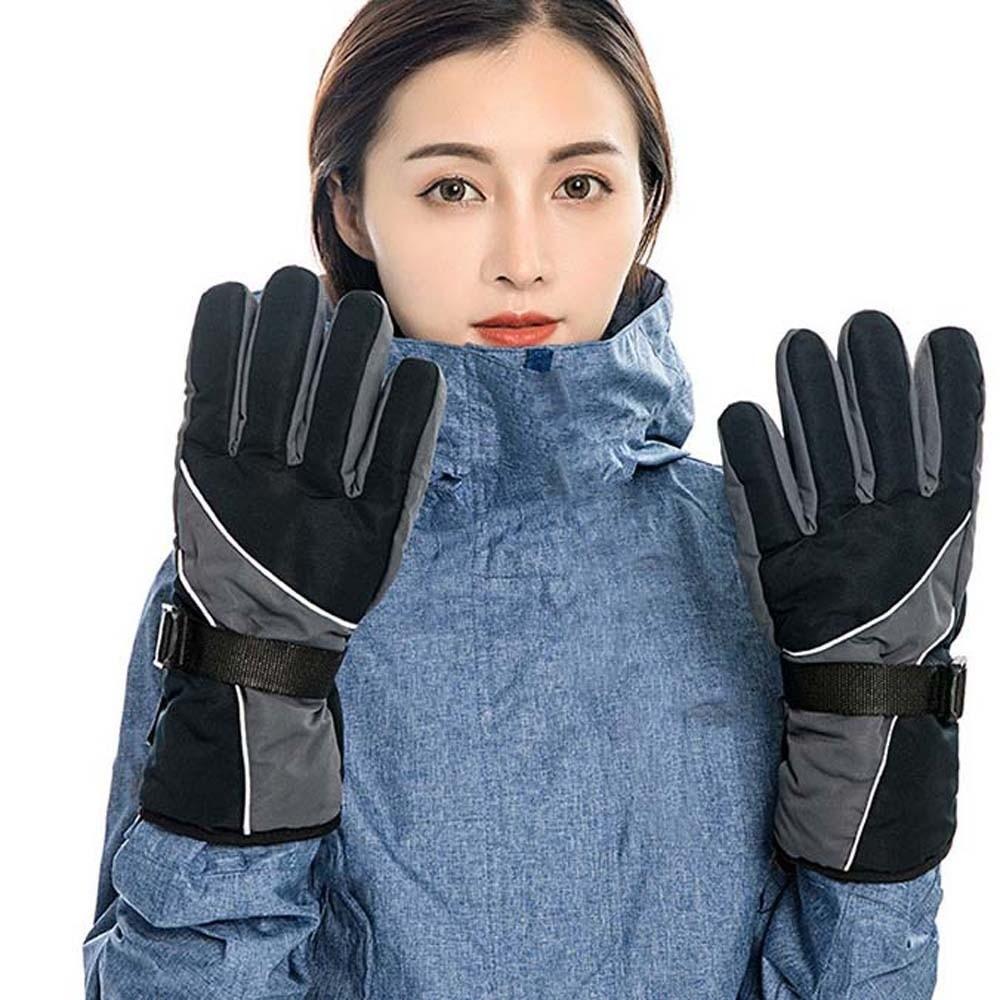 Soft Ski Anti-cold Gloves Anti-splash Water Thickened Finger Mittens Unisex Windproof Gloves  Men