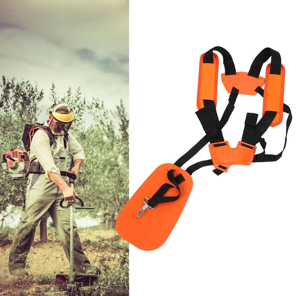 Ремень для триммера, плечевой ремень для кустореза, ремень для газонокосилки, ремень-шлейка, двойной плечевой нейлоновый ремень для кустореза, триммера, шлейка