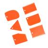 6 шт. Оранжевый пластиковый скребок для глины, резная мягкая глиняная скульптура, инструмент для самостоятельного изготовления