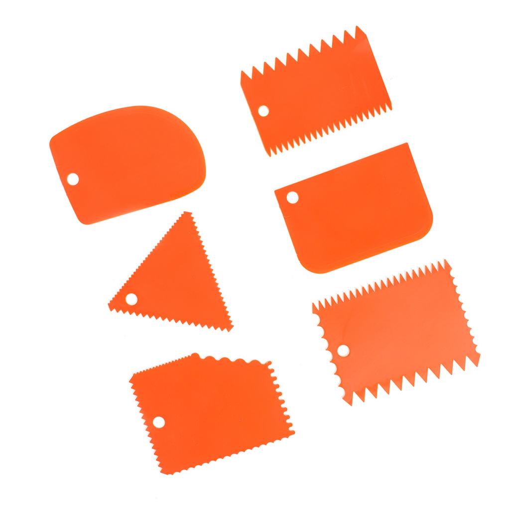 6 шт. Оранжевый пластиковый скребок для глины, резная мягкая глиняная скульптура, инструмент для самостоятельного изготовления