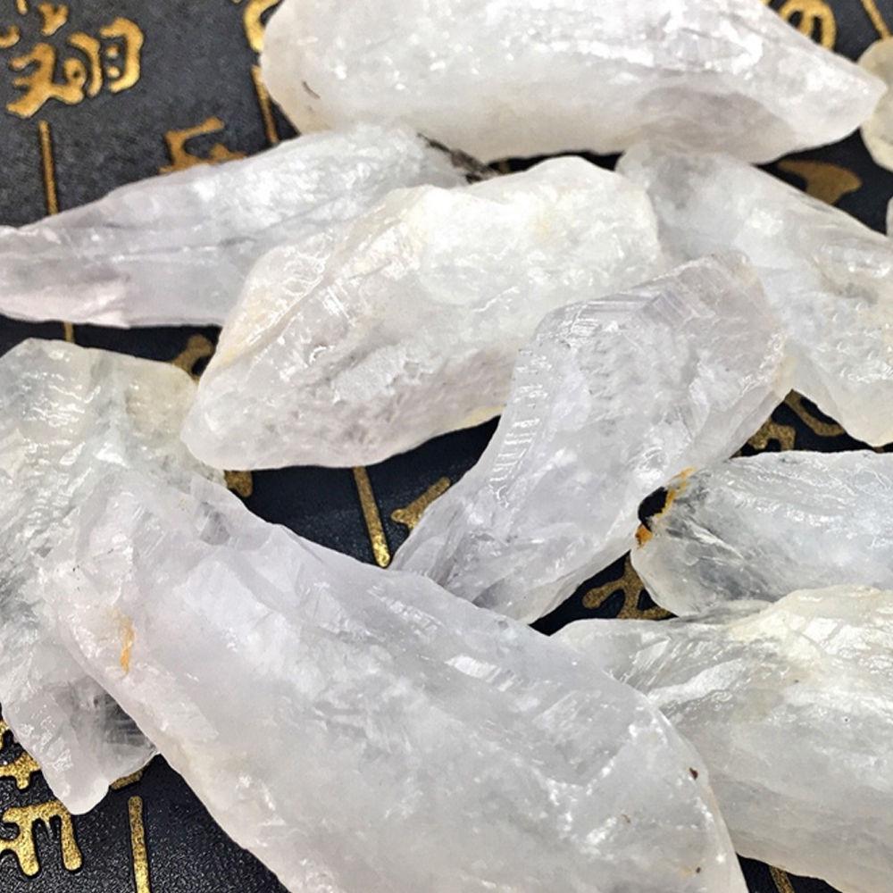 50 г натурального необработанного белого кристалла кварца, целебного камня, большого образца