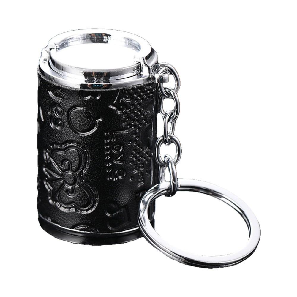 with Snap Closure Coin-holding Jar Keychain Press-type Coin Holder for Supermarket Cashier
