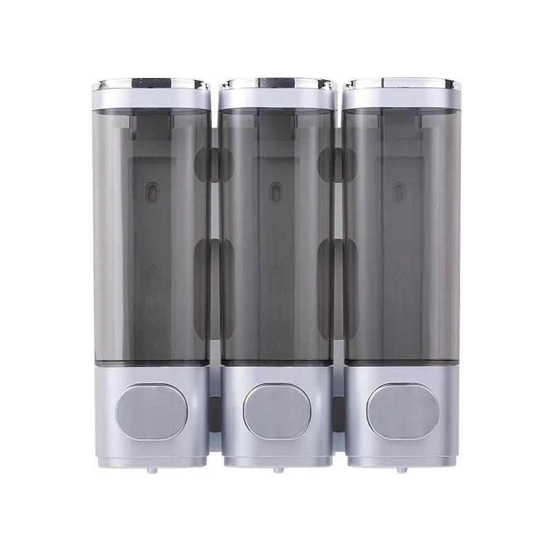 ZHUO AO 300ML Hotel Wall-mounted Washing Lockable Hand Press White Manual Shampoo and Shower Soap Dispenser