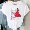 New Harajuku Women's Coffee Sweet Girl Printed Female T Shirt Cartoon Short Sleeve Summer Ladies T-shirt Tops Tee Tshirt Clothes