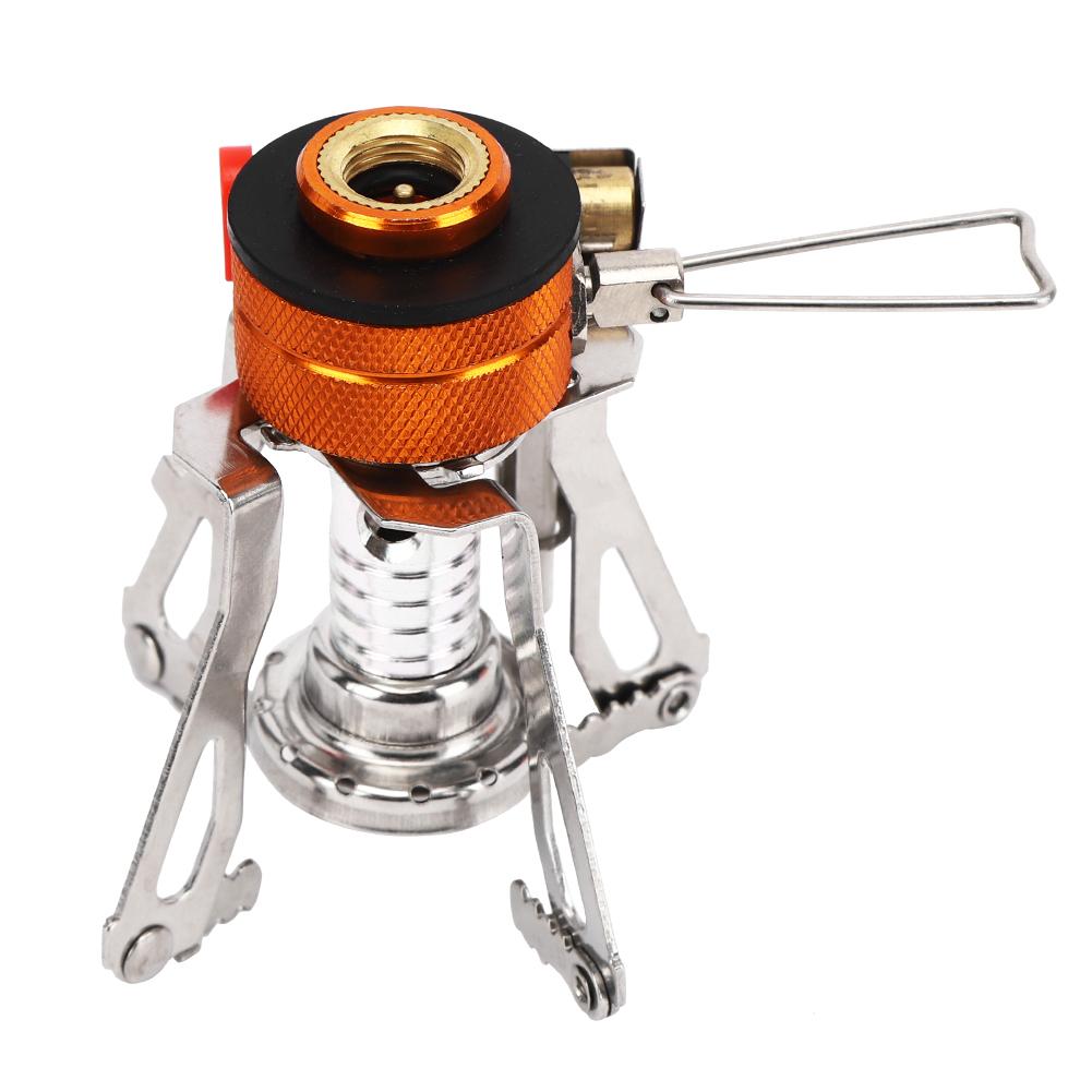 Мини-печь для кемпинга из нержавеющей стали 304 с интегрированной электронной зажигалкой