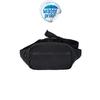Unisex Black 2 Compartment Shoulder And Waist Bag, Waterproof Zipper And Fabric