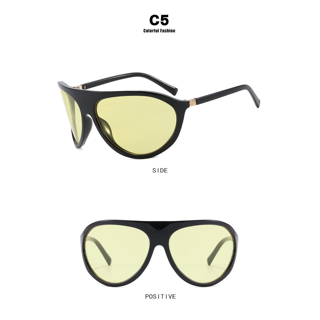 Персонализированные солнцезащитные очки с большой оправой, новые солнцезащитные очки для отдыха на открытом воздухе