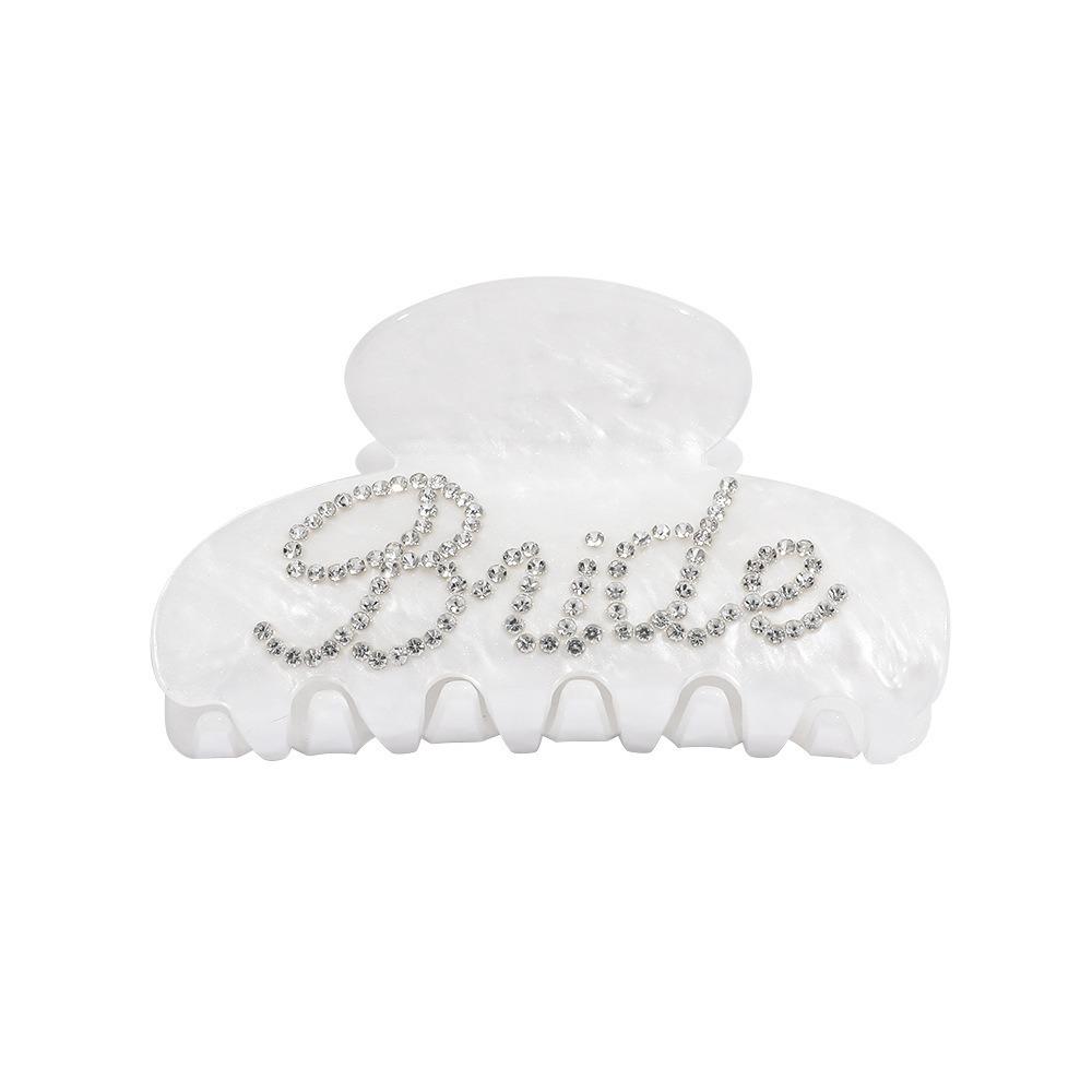 Bridal Shower Decoration Bride Letter Hair Claws Hair Claw Clips  Party Supplies