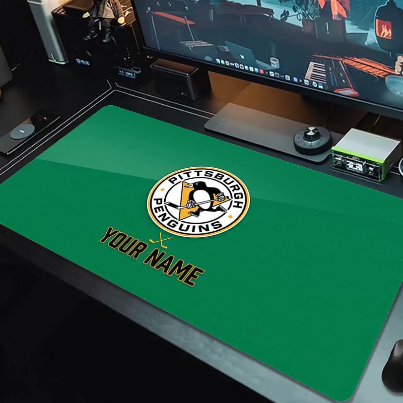 Pittsburgh Penguins Print Cushion Non-slip Laptop Tablet Big Mousepad XXL Mat Mini PC Playmat With Lock edge