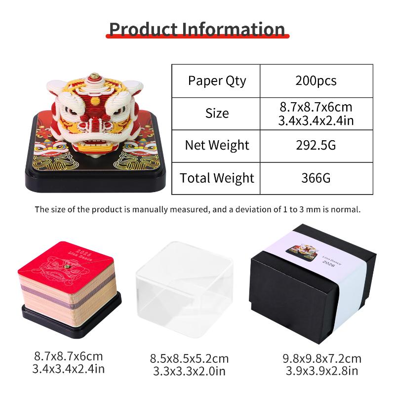 Unique 2027 Desk Calendar 3D Paper Carving for Enhanced Planning and Home Decor