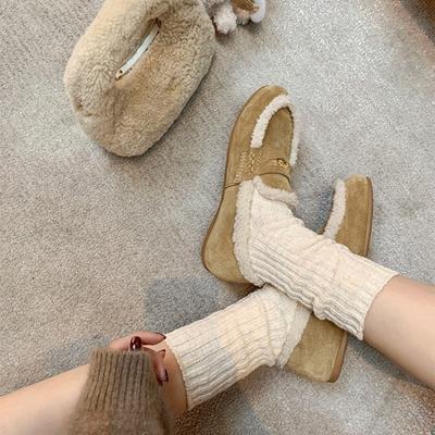 [] Зули Сяосюэ~ Теплые и бархатистые ленивые туфли на плоской подошве с пушистыми золотыми монетами, женские туфли