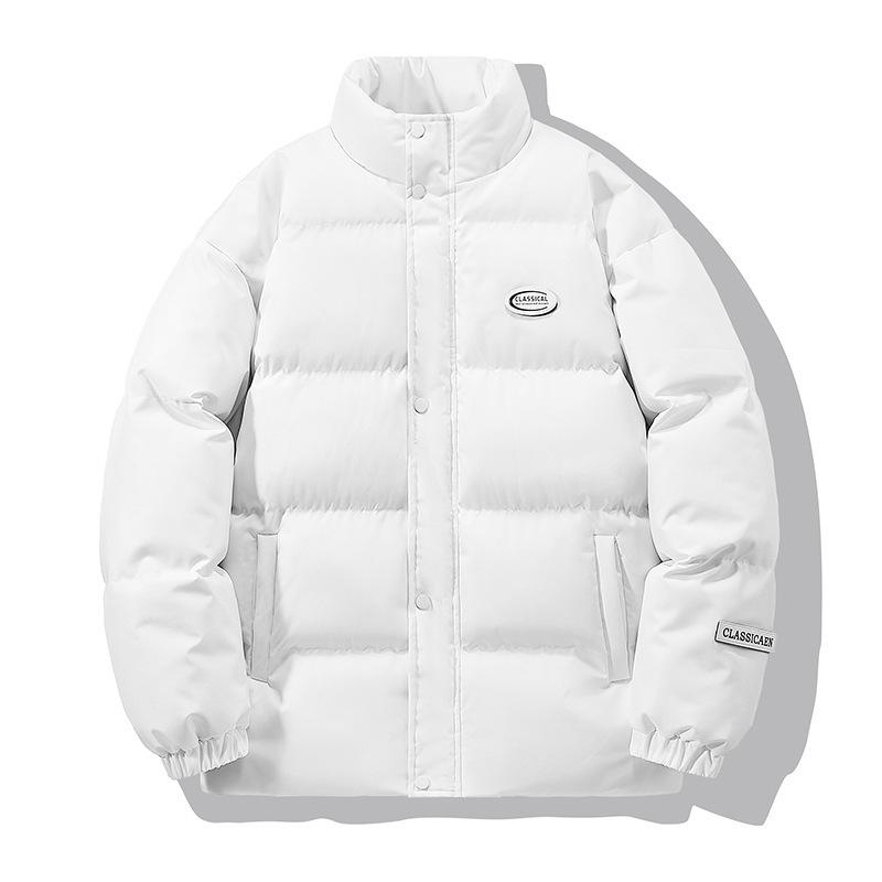 Мужская осенне-зимняя новая одежда из бархата и хлопка, одежда из хлопка, свободная модная теплая куртка с воротником-стойкой, повседневная утолщенная одежда из хлопка