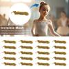 20Pcs Ballet Buns Hair Net with U-Shaped Pins Ultra-thin Invisible Breathable Stretchy Nylon Women Girls Hairbun Elastic Edge Mesh Cover