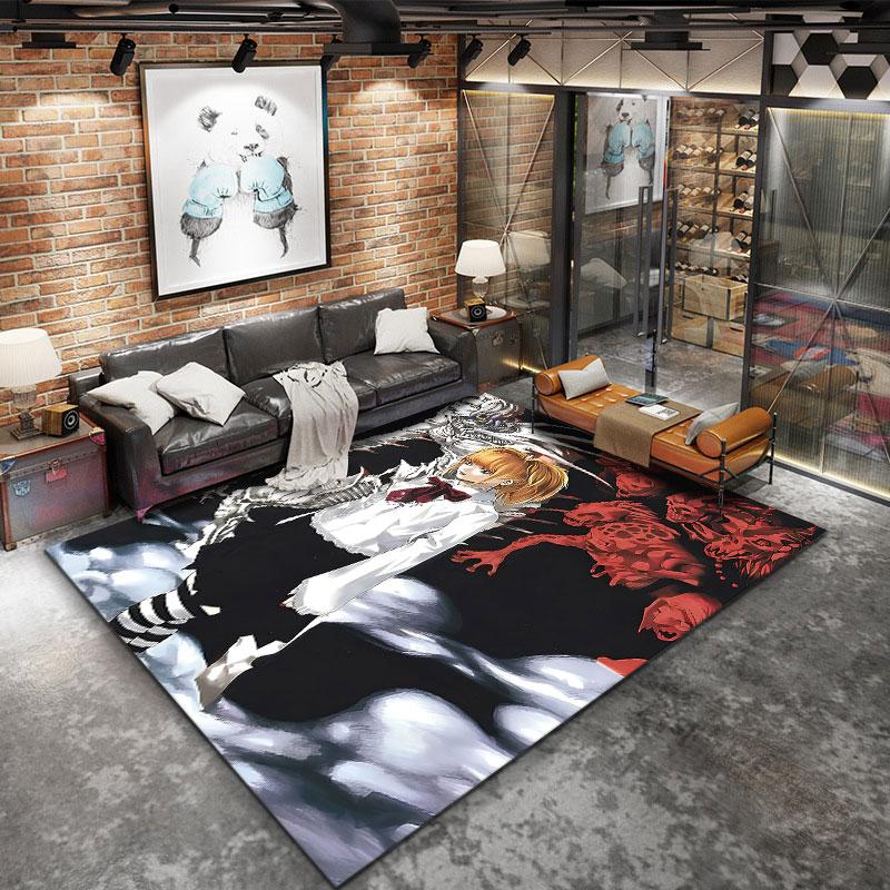 Death Note Carpet Rug For Living Room Bedroom Home Sofa Decoration Kids Play Nonslip Floor Mat