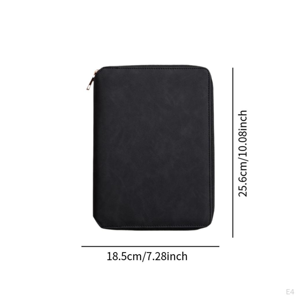 Блокнот формата А5 на молнии с 6 кольцами, папка для подарков на день рождения, журнал для встреч и путешествий