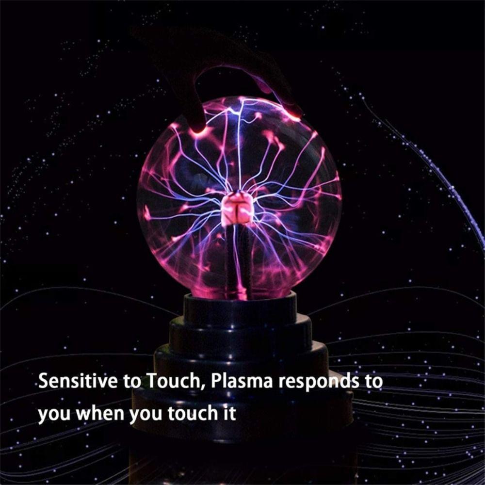 Sensitive Magic Plasma Ball Lamp Touch Glass Plasma Light Novelty   Night Light