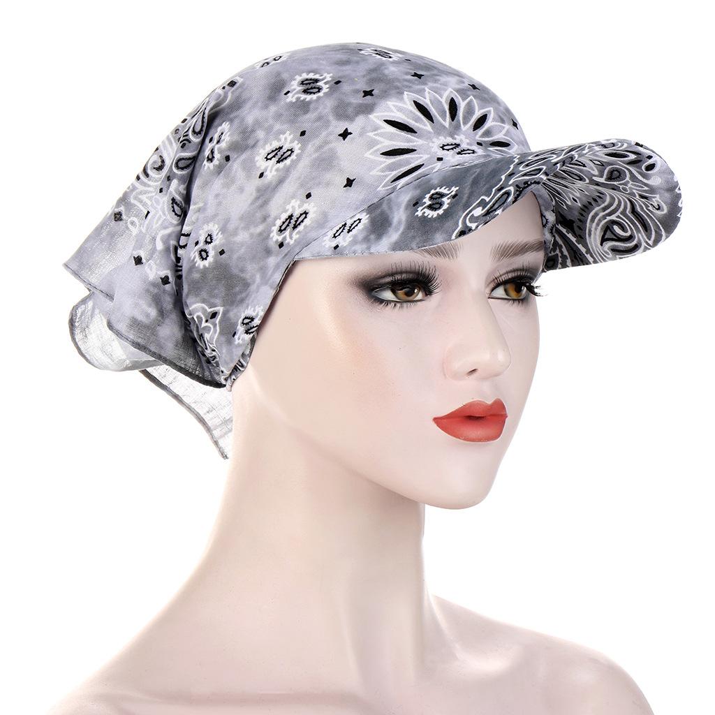 1PC Leisure For Women Men Bandana Scarf Printed Sunscreen Hedging Cap Peaked Cap Outdoor Supplies