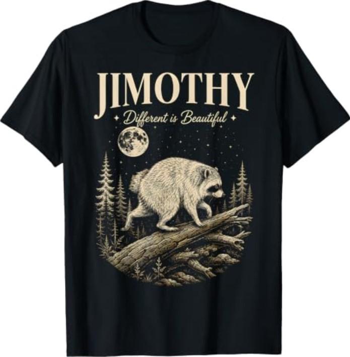 Смешная футболка с мемом про енота Jimothy Viral Raccoon Meme Shirt Funny HOT JIMOTHY Summer T-Shirt