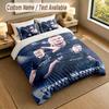 Bedding Set 1 Duvet Cover 2 Pillowcases Erling Haaland Print Soft Bed Linen Bedroom Decor