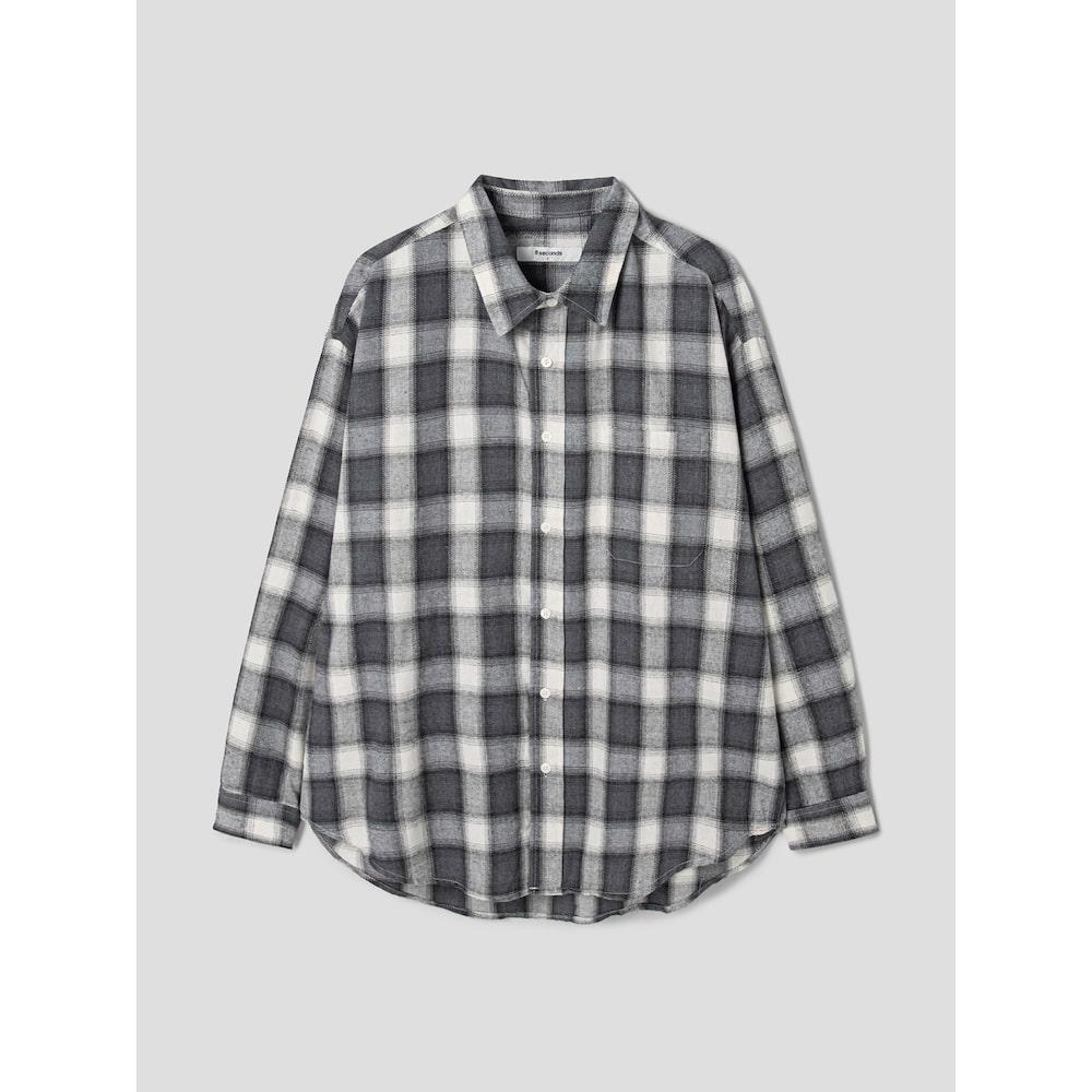 8SECONDS Oversized Check Shirt Gray